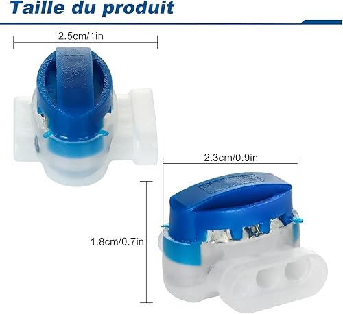 40 PZ Connettori Cavo Robot Trimmer Riempiti Gel Resina Originale, Connettori Impermeabile 314 Per Connettori Robot Trimmer Automower- Impermeabili, Sicuri, Spellatura Inutile - Honorern