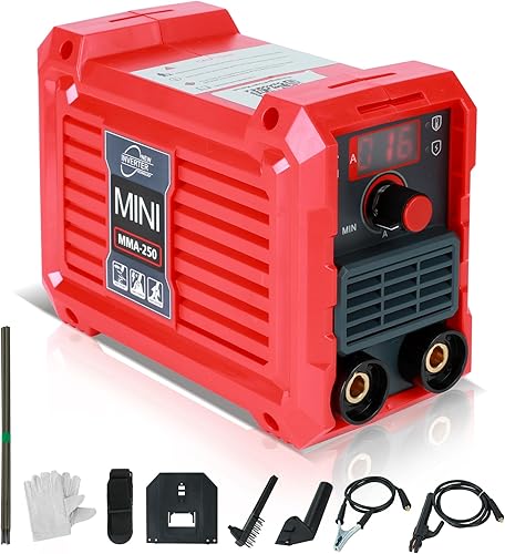 MMA Saldatrice, Saldatrice Elettrodo, ARC Saldatrice Inverter, Saldatrice a Filo, Saldatrice a Filo Continuo, Saldatrice Tig, Display Digitale, Compatto e Leggero, 210x105x165mm - Honorern