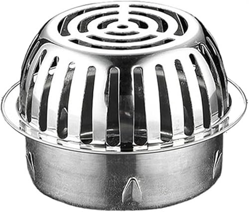 Filtro di protezione per grondaie, in acciaio, per pulire le grondaie e le foglie (90 mm) - Honorern