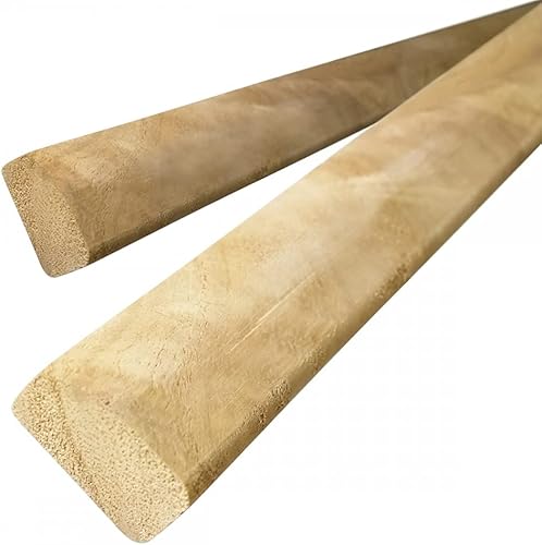 Listelli In Legno Levigato di alto design stondati - misura 33x21 mm, lunghezza 220 cm - Ideali per tele, bricolage e costruzioni - Legno di Paulownia - Honorern