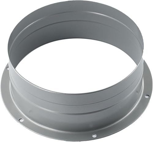 Flangia in metallo da 3-8 pollici, resistente alle intemperie, adattatore per tubo dell'aria da parete, adatto per ventilazione interna ed esterna (200 mm) - Honorern