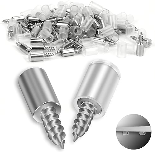 SWTYExt 60 Pezzi Supporti per Mensole Ø7.5mm Reggimensola Legno Perni per Mensole con Copertura Antiscivolo Reggi Mensola Armadio per Mobile per Scarpe Librerie Armadietti Ripiani Legno Vetro - Honorern