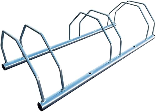Rastrelliera Portabici a 3 Posti 2556, Misura 73x30x20 cm, Supporto Stand per Bicicletta in Acciaio Zincato, Montaggio a Parete o Pavimento, Parcheggio per Bici - Honorern