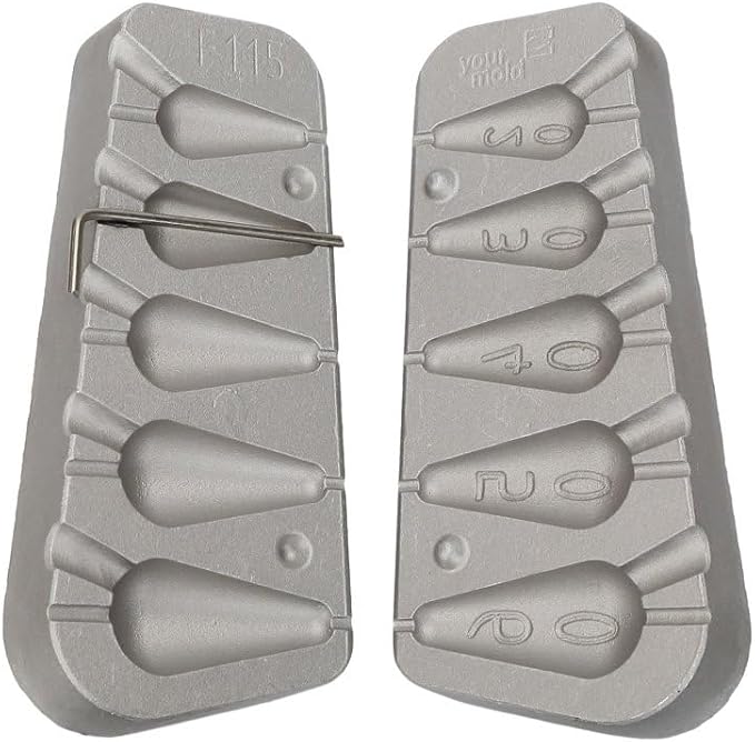 Stampo in Lega di Alluminio per Piombo, gr.20, 30, 40, 50, 60 - Honorern