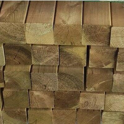 Listone Legno Pino Impregnato Autoclave mm 70 x 70 x 3000 Tavola Morale Esterno - Honorern