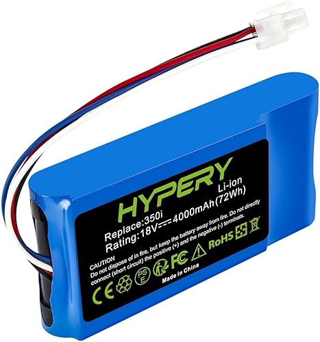 Batteria di ricambio agli ioni di litio da 18 V, 4000 mAh, compatibile con Yard Force Amiro 350, 350i, 400, 400i, Compact 280R, 400Ri, tosaerba - Honorern