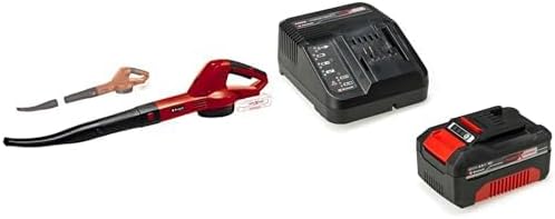 Einhell Soffiatore universale a batteria GC-CL 18/1 Li E (senza bateria) & 4512042 Starter Kit 4,0 Ah con batteria e caricabatterie Power X-Change, Li-Ion - Honorern