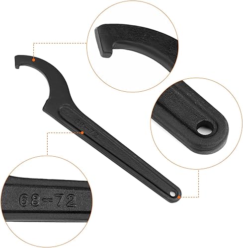 8 Pezzi Chiave a Gancio, Chiave Tipo C 22 mm-65 mm per Dado Tondo - Honorern