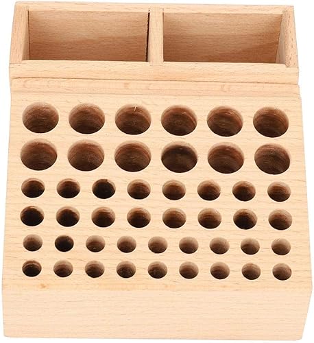 Organizer per Cacciaviti, 48 Fori Porta Cacciaviti da Banco Multifunzionale Mensola Cacciaviti Pannello Forato in Legno Scatola Punte Trapano Vuoto, Mensola Organizzatore Attrezzi da Lavoro - Honorern