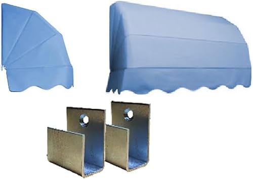 Coppia di staffe in ferro per tenda da sole cappottina a parete supporti ricambi - Honorern