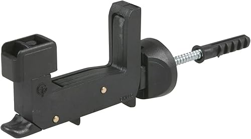 Kit 2 Pezzi Ferma Imposte Regolabile Tipo Grillo - Sistema Automatico di Ancoraggio per Infissi da 40-55 mm | Blocca Scuri e Persiane | Tasselli Integrati 6x70 mm, Nero e Bianco (Nero) - Honorern