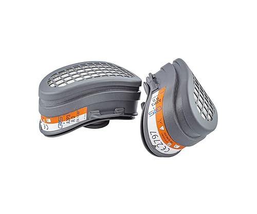 GVS SPR674 Maschera Elipse Integra Low Profile con Filtri A2P3 per Gas e Vapori Organici sino a 5000 ppm e polveri, M/L - Honorern