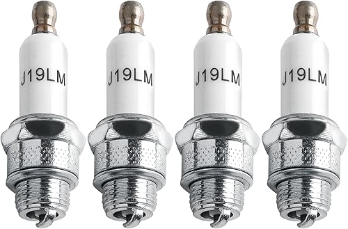 4 Pezzi Rj19Lm Candela di Accensione Sostituire Candele 4 Tempi per Decespugliatore Accessori per la Auto Moto Tagliaerba - Honorern