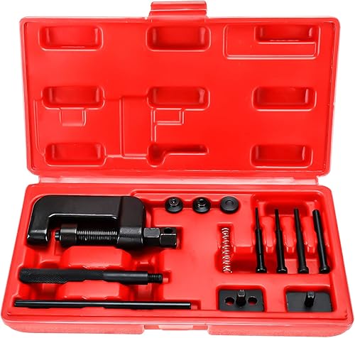 13 pezzi Universale Moto Bike Chain Breaker Splitter Link Rivettatrice Strumento di Riparazione - Honorern