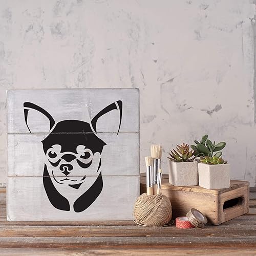 Stencil a forma di chihuahua, 30,5 x 30,5 cm - Honorern