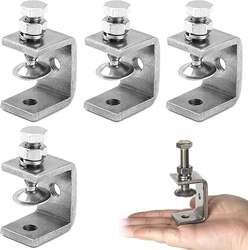 Set Di Morsetti A C, Morsetti A C, 4 Pezzi Morsetti Per Morsetti A C Inossidabile 304, 30mm Morsetto A C Per Impieghi Gravosi, Morsetti Da Falegname Acciaio Inox, Morsetti A C Resistenti - Honorern