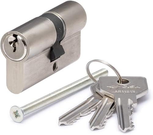 CISA 10G30006012, Cilindro Europeo C2000, Ottone Nichelato, 27/33 mm - Honorern