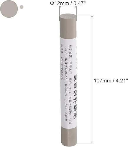 Crayon per Riparazione Mobili, 3pz - Stucco per Cera per Legno, Ritocco Pennarelli per Mobili - per Coprire Graffi Fori Tavoli Scrivanie Pavimenti Legno, Grigio Chiaro - Honorern
