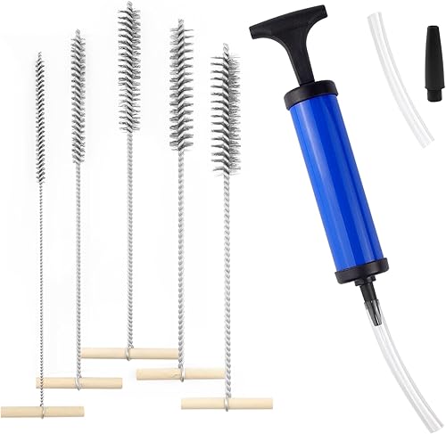 Spazzola Forata in Acciaio Inox, Soffiatore Pulizia Fori, Spazzola per Foratura, per la Pulizia dei Fori (8/12/16/20/25 mm) - Honorern