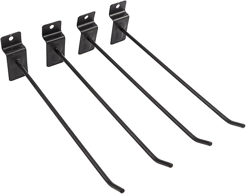 Ganci per Griglia, 30 Pezzi in Ferro Ispessito per Pannello a Griglia e Parete a Doghe - Neri per Esposizione Al Dettaglio di Negozi e Garage - Honorern