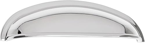 SOTECH 10 pezzi Maniglia a conchiglia NICK in acciaio inox Distanza di perforazione dei fori 96 mm Maniglia per farmacia Maniglia per cucina Maniglia per mobili - Honorern