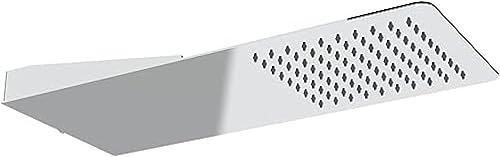 Soffione Doccia A Sbalzo In Acciaio Inox Effetto Pioggia , Soffione Doccia rettangolare 230X550 MM Ultra solltile 2 MM , Soffione Doccia Con Sistema Di Attacco Muro - Honorern