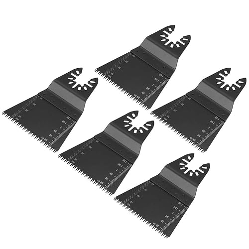 Lame per Oscillante, Set di 5 Pezzi Utensile Multifunzione Lama, 65 mm, Accessori per Utensili Oscillanti Multitool per Tagliare Metallo Morbido, Legno, Plastica - Honorern