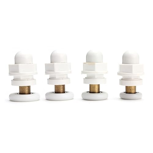 4Pc Parzialità Doccia Bagno Porta Rulli Corridori Ruote Pulegge - 23Mm - Honorern