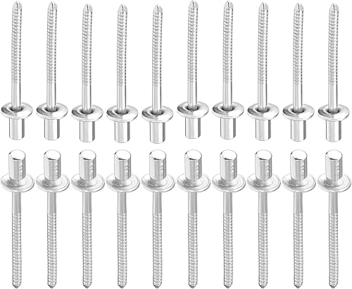 4mm x 8mm (DxL) Rivetti Ciechi - 25pz - Ottimo per Macchinario Collegamento - 304 Inox Acciaio Cupola Chiuso Terminale Rivetto - Honorern