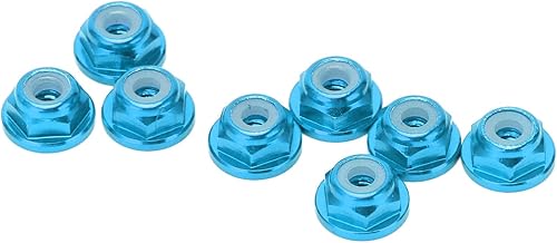 Dado Anti-allentamento 1/24 M2, Dadi esagonali autobloccanti Rivestiti in Nylon 8 Pezzi per Fai da Te Blu - Honorern