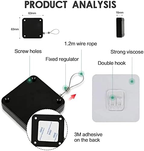 2 Pezzi Chiudiporta, Chiudiporta Automatico,Chiudiporta Automatico Senza Punzonatura, Chiudiporta Automatico a trazione,Chiudiporta Automatico con Sensore per Tutte Le Porte - Honorern