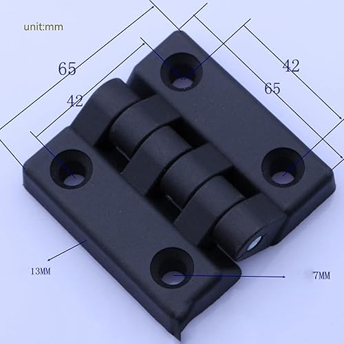 Cerniere per Porte, 20 Pezzi/Set Di Cerniere con Profilo in Alluminio, Cerniere in Plastica 65 X 65 Mm Cerniere per Porte per Quadri Elettrici, Cerniere in Nylon Abs - Honorern