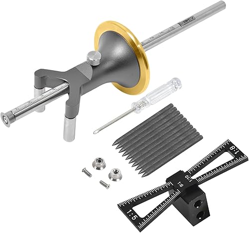 Calibro per la marcatura della morsa a coda di rondine,Può essere arrotondato (nero) - Honorern