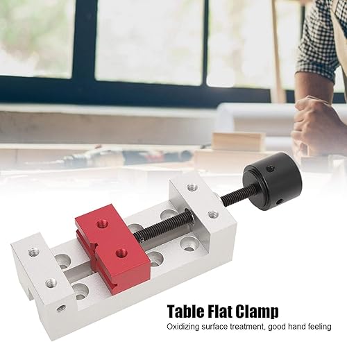 Mini Morsetto Piatto, 50 mm Morsa da Banco in Alluminio Universale Morsa Piatta per Morsa Trapano - Honorern