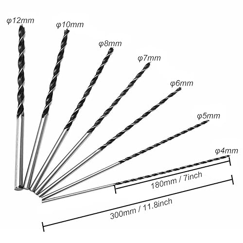 Punte per Legno Lunghe Professionali 4, 5, 6, 7, 8, 10, 12 mm x 300 mm Punte Lunghe per Casseforme, per Legna - Honorern