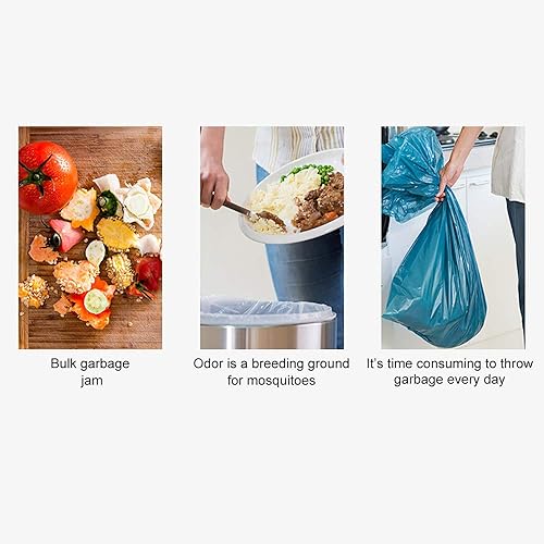 Dissipatore Rifiuti, Compattatore, Grigio, Plastica, Touchscreen Remoto Wireless, Interruttore Touch, Protezione da Sovraccarico, Squelch Silenzioso, 1200 Ml, 220 V, A Incasso - Honorern