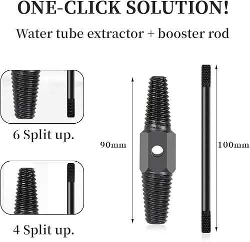 2 pcs Estrattore a Doppia Testa,Estrattore a Vite, Tubo Vite Rotto Estrattore Bullone Danneggiato Vite di Rubinetto Difettosa Trapano dispositivo di Fissaggio Rimozione, strumento di rimozione - Honorern