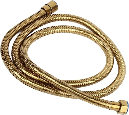 Flessibile Doccia in Acciaio Inossidabile Dorato da 150cm, Tubo Flessibile per Doccia Manuale G1/2 Pollici Flessibile per Soffione Doccia Multifunzionale per il Bagno di Casa - Honorern