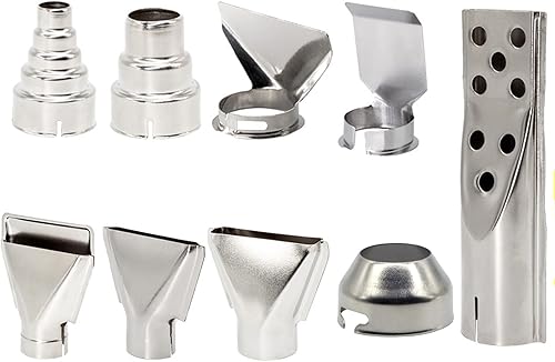 Set di accessori per pistola ad aria calda, 9 ugelli, 35 mm, ugello riflettore ugello a getto largo ugello riduttore per stazione di saldatura - Honorern