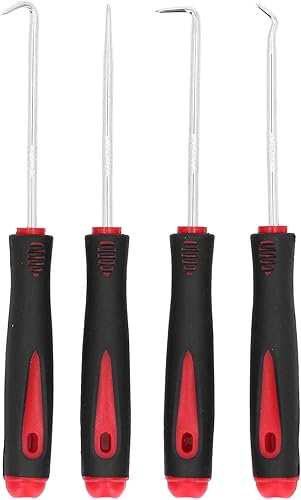 Pick and Hook Set, 4 pezzi di precisione paraolio/O-ring Seal guarnizione Pick, mini ganci di precisione estrattore di rimozione, gancio e pick set per mountain forcella anteriore - Honorern