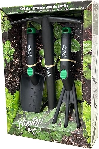Set di strumenti premium realizzati in fibra di vetro e resina vergine. Pala fioriera, rastrello e azuela ideali per il tuo giardino o giardino. - Honorern