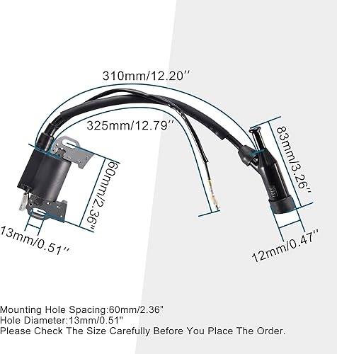GOOFIT bobina di accensione per il generatore a benzina e Go Kart con motore 168F - Honorern