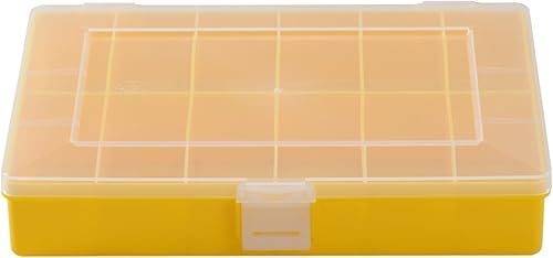 Hünersdorff 608200 Cassetta PP Compact, 12 Scomparti 170x250x46 mm, Colore Giallo - Honorern
