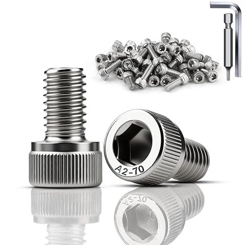 18 Pezzi Viti a Testa Cilindrica M5x40 mm Bulloni DIN 912 Acciaio Inox A2 V2A Bullone M5 Viti a Brugola Filettatura Totale per Manutenzione di Macchinari per Mobili - Honorern