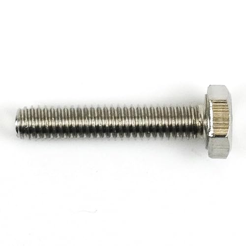 Vite esagonale DIN 933, materiale: acciaio inox V2A (25 pezzi) (DIN 933/ISO4017 Sim. UNI 5739) si adatta ai vostri progetti per il collegamento di parti in plastica, legno e metallo (M6X70) - Honorern