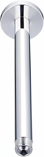 Braccio doccia per soffione doccia | Supporto da soffitto per doccia a pioggia in ottone massiccio 20 cm | braccio doccia G 1/2 attacco braccio doccia di ricambio per soffione fisso - Honorern