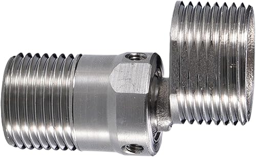 Rubinetto in acciaio inox, attacco doccia girevole, adattatore per rubinetto regolabile, pulizia e manutenzione senza sforzo, design compatto e salvaspazio, 4,9 x 2,42 cm, per bagno - Honorern