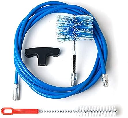 Kit 3 mt pulizia canna fumaria tubi pellet dn 80 professionale scovolo snodato - Honorern