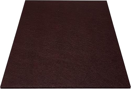 feltrini adesivi da tagliare 300x210mm spessore 5mm sedie mobili rettangolari antiscivolo, marrone - Honorern