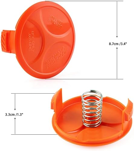 Tappo per bobina per decespugliatore per Black & Decker BESTA525 BESTA528 BESTA530 ST1823 - Honorern